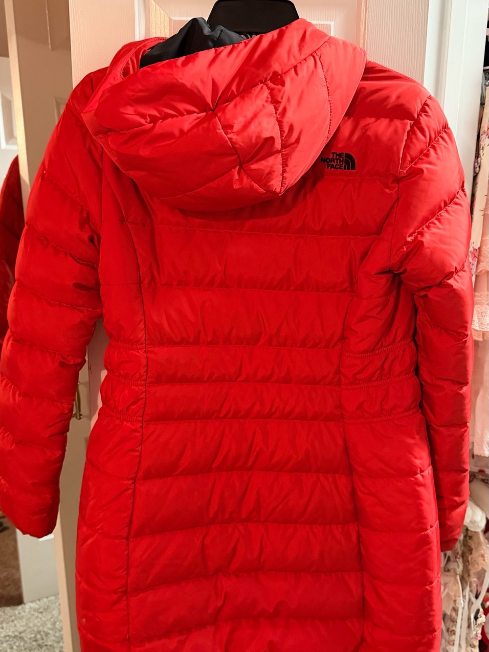 The North Face Women's Red Quilted Packable Puffer Coat - Picture 3 of 4